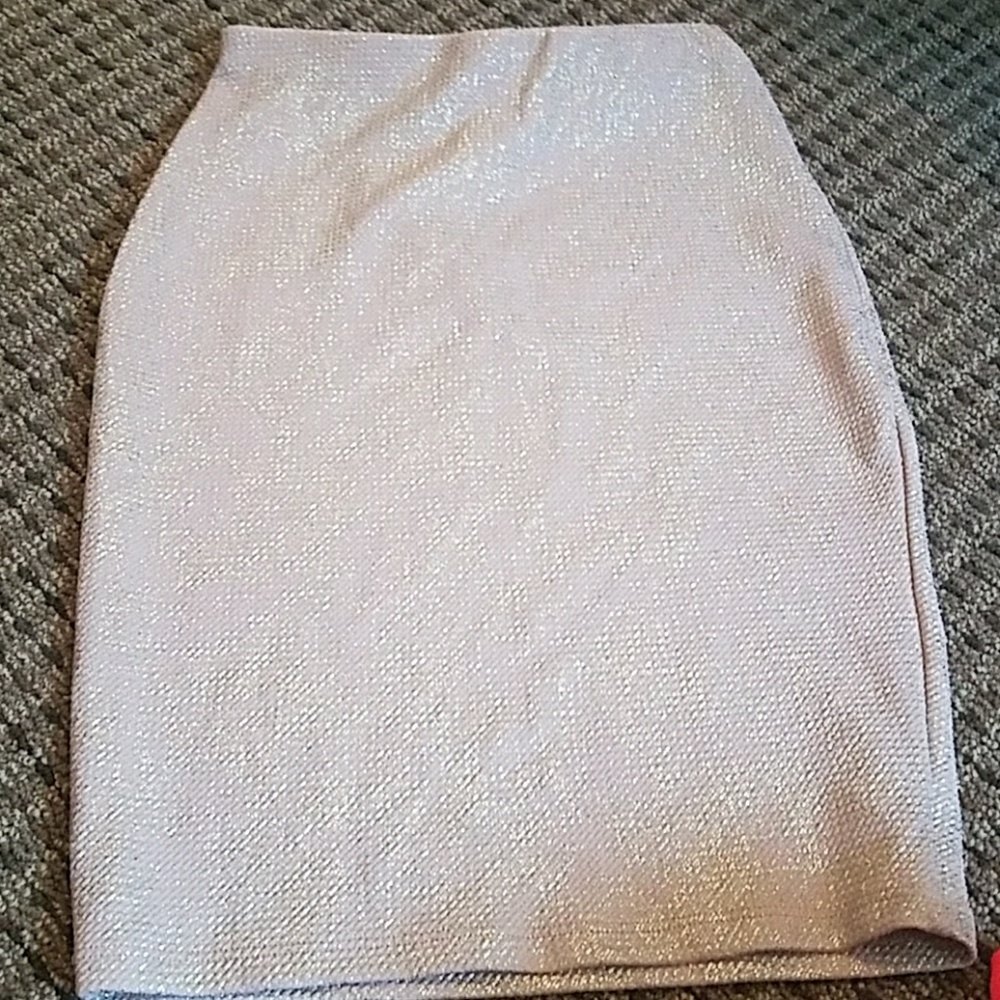 Gold Pencil skirt